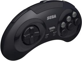 img 2 attached to 🕹️ Retro-Bit Sega Genesis 2.4 GHz Wireless Controller: Arcade Pad with 8 Buttons, Compatible with Sega Genesis Original/Mini, Switch, PC, Mac - Includes 2 Receivers & Storage Case - Black