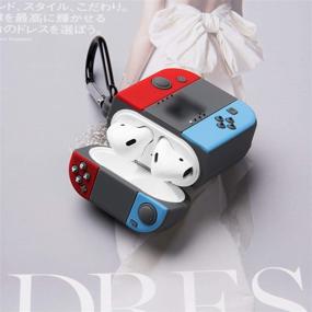 img 1 attached to 🐙 OCTT Чехол: Милый мультяшный силиконовый чехол для кейса Airpods 2/1 для зарядного кейса