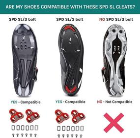 img 1 attached to 🚴 VeloChampion KEO Compatible Bike Cleat Set – Floating Cleat Replacement for Standard KEO Bicycle Pedals