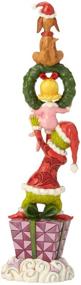 img 1 attached to 🎅 Enesco Dr. Seuss The Grinch by Jim Shore Multicolor Stacked Characters Figurine - 13.39" Delightful Holiday Decor!