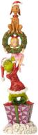 🎅 enesco dr. seuss the grinch by jim shore multicolor stacked characters figurine - 13.39" delightful holiday decor! logo