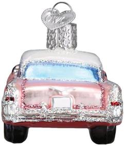 img 1 attached to 🚗 Classic Car Glass Blown Ornament - Old World Christmas (46023) in Pink