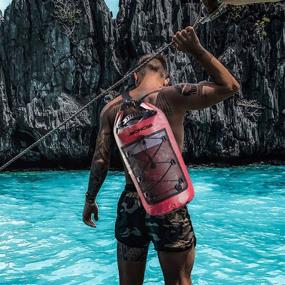 img 1 attached to 🌊 Boncas Waterproof Dry Bag: Ultimate Outdoor Gear for Kayaking, Fishing & Rafting - Available in 10L, 20L, 30L
