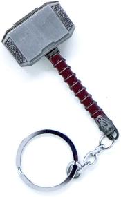 img 4 attached to 🔨 Mjolnir Keychain Bottle Opener - Nidavellir Thor Hammer Keychain, Silver Thor Bottle Opener Keychain