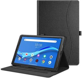 img 4 attached to 📱 Fintie Case for Lenovo Tab M10 Plus (2020 2nd Gen) - Black, Multi-Angle Viewing, Auto Wake/Sleep, with Pocket