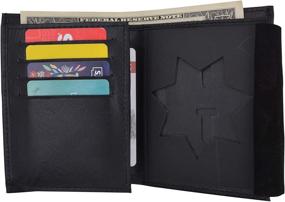 img 4 attached to 👔 Premium Leather Bi-Fold Badge Holder: Efficient Solution for Work Essentials