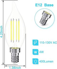 img 3 attached to SHINESTAR Dimmable Chandelier Equivalent Candelabra Industrial Electrical for Lighting Components