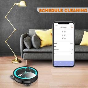 img 1 attached to 🤖 Revolutionary Robot Vacuum and Mop Cleaner with 300ML Water Tank: Enhanced Suction, Scheduled Cleaning, GYRO Navigation, Alexa Compatible