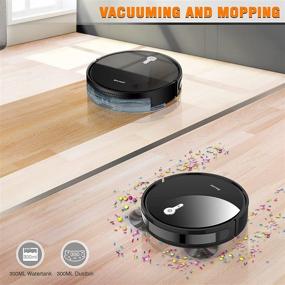 img 3 attached to 🤖 Revolutionary Robot Vacuum and Mop Cleaner with 300ML Water Tank: Enhanced Suction, Scheduled Cleaning, GYRO Navigation, Alexa Compatible