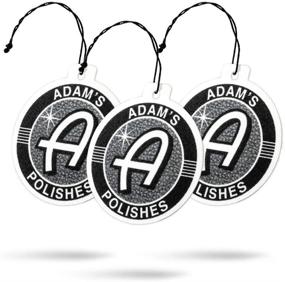 img 4 attached to 🚗 Adam's Leather Scented Hanging Car Air Fresheners (3 Pack) - Interior Accessories for Car Smell Good, Ideal for Auto Detailing & Cleaning, Suitable for Smokers & Pet Owners