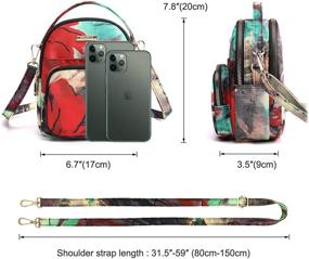 img 3 attached to Crossbody Cellphone Shoulder Wallet Floral