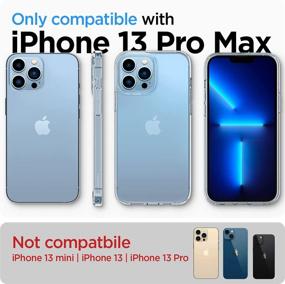 img 3 attached to Spigen Ultra Hybrid [Anti-Yellowing Tech] iPhone 13 Pro Max Case (2021) - Transparent