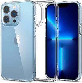 img 4 attached to Spigen Ultra Hybrid [Anti-Yellowing Tech] iPhone 13 Pro Max Case (2021) - Transparent