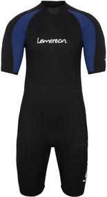 img 3 attached to Lemorecn Wetsuits Neoprene Jumpsuit 3035BlackblueL