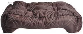 img 1 attached to Ultimate Comfort for Your Pet: HappyCare Textiles Diamond Quilted Reversible Bed/Cuddler