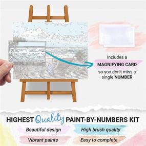 img 2 attached to Vibrant Summer Beach - Acrylic Paint by Numbers for Adults, Easy DIY Kit, Sea Colors, Beginner-Friendly, 16x20 Dimensions