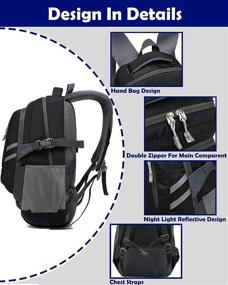 img 3 attached to 💼 Optimized Reflective Laptop Backpacks with Charging-Resistant Features for Business Professionals