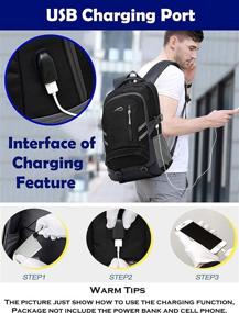 img 2 attached to 💼 Optimized Reflective Laptop Backpacks with Charging-Resistant Features for Business Professionals