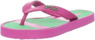 ralph lauren 👣 waldo kids' polo thong sandal logo