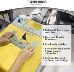 img 3 attached to Effortlessly Perfect Your T-Shirt Designs with the Acrylic T-Shirt Ruler Guide (2 Pack): Ideal for Vinyl and Sublimation Application