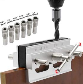 img 2 attached to 🔩 Ultimate Woodworking Tool: ANPTGHT Self Centering Dowel Jig Kit with Drill Guide Bushings Set for Perfectly Aligned Straight Holes and Strong Woodworking Joints