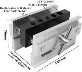 img 3 attached to 🔩 Ultimate Woodworking Tool: ANPTGHT Self Centering Dowel Jig Kit with Drill Guide Bushings Set for Perfectly Aligned Straight Holes and Strong Woodworking Joints