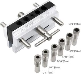 img 1 attached to 🔩 Ultimate Woodworking Tool: ANPTGHT Self Centering Dowel Jig Kit with Drill Guide Bushings Set for Perfectly Aligned Straight Holes and Strong Woodworking Joints