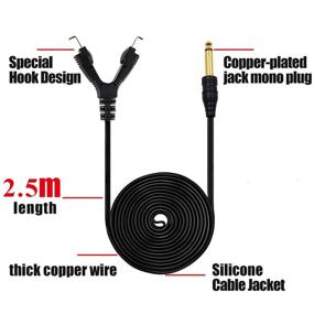 img 1 attached to ⚡️ CINRA 2pcs Silicone Soft Wire Tattoo Clip Cords for Tattoo Machines - 98.4 Inches: Enhancing SEO