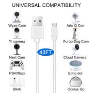 moyeel 43ft power extension cable: amplify your home security with seamless compatibility for wyze cam, blink mini, yi camera and more! logo