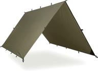 🌧️ aqua quest guide tarp - 100% waterproof ultralight ripstop silnylon backpacking rain fly - various sizes in forester green, olive drab, or stealth gray логотип