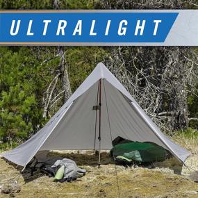 img 3 attached to 🌧️ Aqua Quest Guide Tarp - 100% Waterproof Ultralight Ripstop SilNylon Backpacking Rain Fly - Various Sizes in Forester Green, Olive Drab, or Stealth Gray