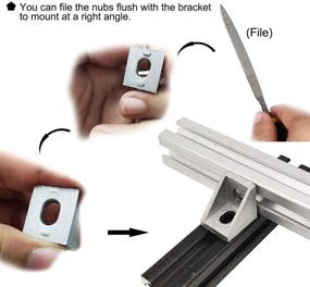 img 1 attached to 🔧 Enhance Brackets with Durable Aluminum Profile Connector Bracket Accessories – Industrial Hardware Solution