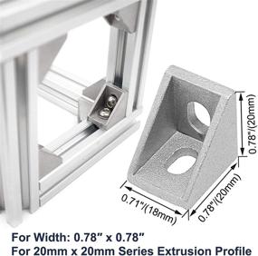 img 2 attached to 🔧 Enhance Brackets with Durable Aluminum Profile Connector Bracket Accessories – Industrial Hardware Solution