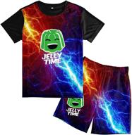 👕 youth t-shirt clothing sets for boys and girls - shorts piece logo