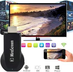 img 3 attached to 📺 MiraScreen WiFi Dongle: Connect Samsung Galaxy S6/S7/S7 Edge Tablet to HD TV with HDMI Converter & AV Adapter Cable