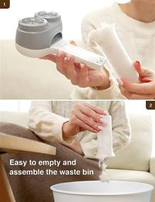 img 1 attached to VASSON Fabric Shaver: Efficient Electric Lint Remover for Sweaters, Blankets, and More!