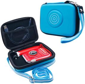 img 4 attached to 🔵 Blue Travel Storage Case for VTech KidiZoom Creator Cam Video Camera, Perfect for VTech Kidizoom Studio Video Camera and Accessories (Case Only)