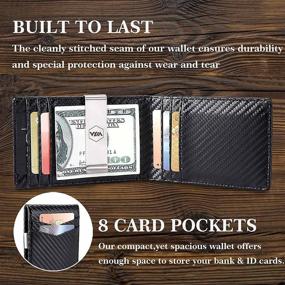 img 3 attached to WXM Minimalist Blocking Protection Wallets for Men – Wallets, Card Cases, and Money Organizers – Men's Accessories