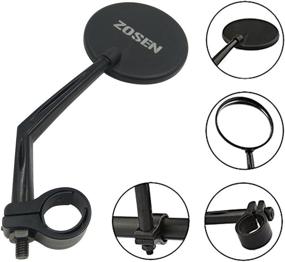 img 1 attached to 🚴 360° Rotation Rearview Bicycle Mirrors for Mountain, Off-Road, and Fixed Gear Bikes (1.8 cm - 2 cm Handlebar Diameter)