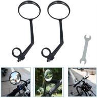 🚴 360° rotation rearview bicycle mirrors for mountain, off-road, and fixed gear bikes (1.8 cm - 2 cm handlebar diameter) logo