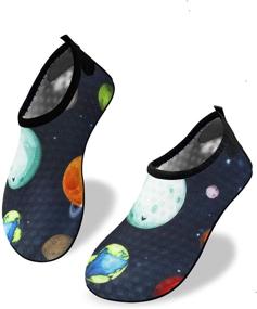 img 4 attached to 👟 Starry Earth Kids Water Shoes: Quick Dry Aqua Socks for Barefoot Sports Activities, Boys, Girls & Toddlers