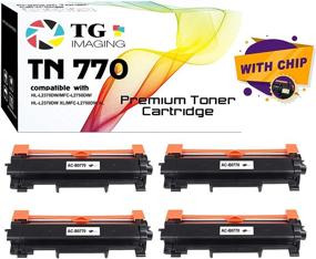 img 4 attached to 🖨️ TG Imaging (4 Pack) Compatible Toner Cartridge TN-770 for Brother HL-L2370DW MFC-L2750DW Printers - Super High Yield & Quality