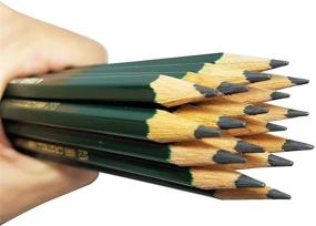 img 3 attached to Карандаши Faber-Castell, набор графитовых карандашей Castell 9000 для набросков - 12 штук, степень твёрдости 4B для рисования, набросков и теней.