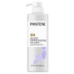 img 4 attached to 💜 Pantene Silver Expressions Purple Shampoo and Hair Toner - Pro-V for Grey and Color Treated Hair with Lotus Flowers - 17.9 Fl Oz: The Ultimate Solution for Maintaining Vibrant, Gorgeous Hair