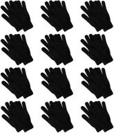 зимние растяжимые перчатки "winter stretchy mix colour magic gloves 6 логотип