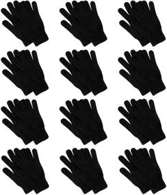img 4 attached to Зимние растяжимые перчатки "Winter Stretchy Mix Colour Magic Gloves 6