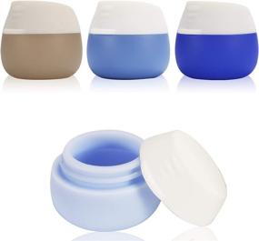 img 4 attached to AMMAX Cosmetic Containers Sample Silicone: Preserve and Portion your Products Efficiently