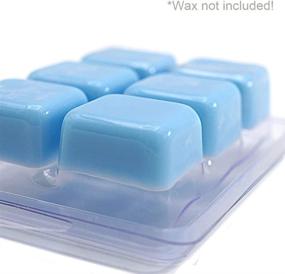 img 3 attached to 🕯️ 100 Pack of Wax Melt Molds: Transparent Plastic Clamshell Wax Melting Containers