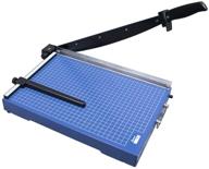 📎 united t15 office-grade guillotine paper trimmer: 15.4-inch, 15-sheet capacity, blue - efficient cutting tool for office logo