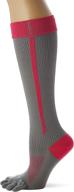 toesox women's zoe compression five toe toesocks for sports, gym, running, and recovery logo